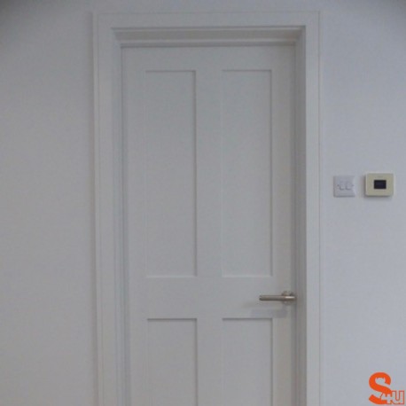 Square Groove MDF Architrave White Primed