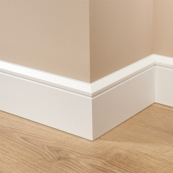 Pre-Primed MDF Skirting Board Bullnose 94mm x 18mm x 4400mm Special Offer 