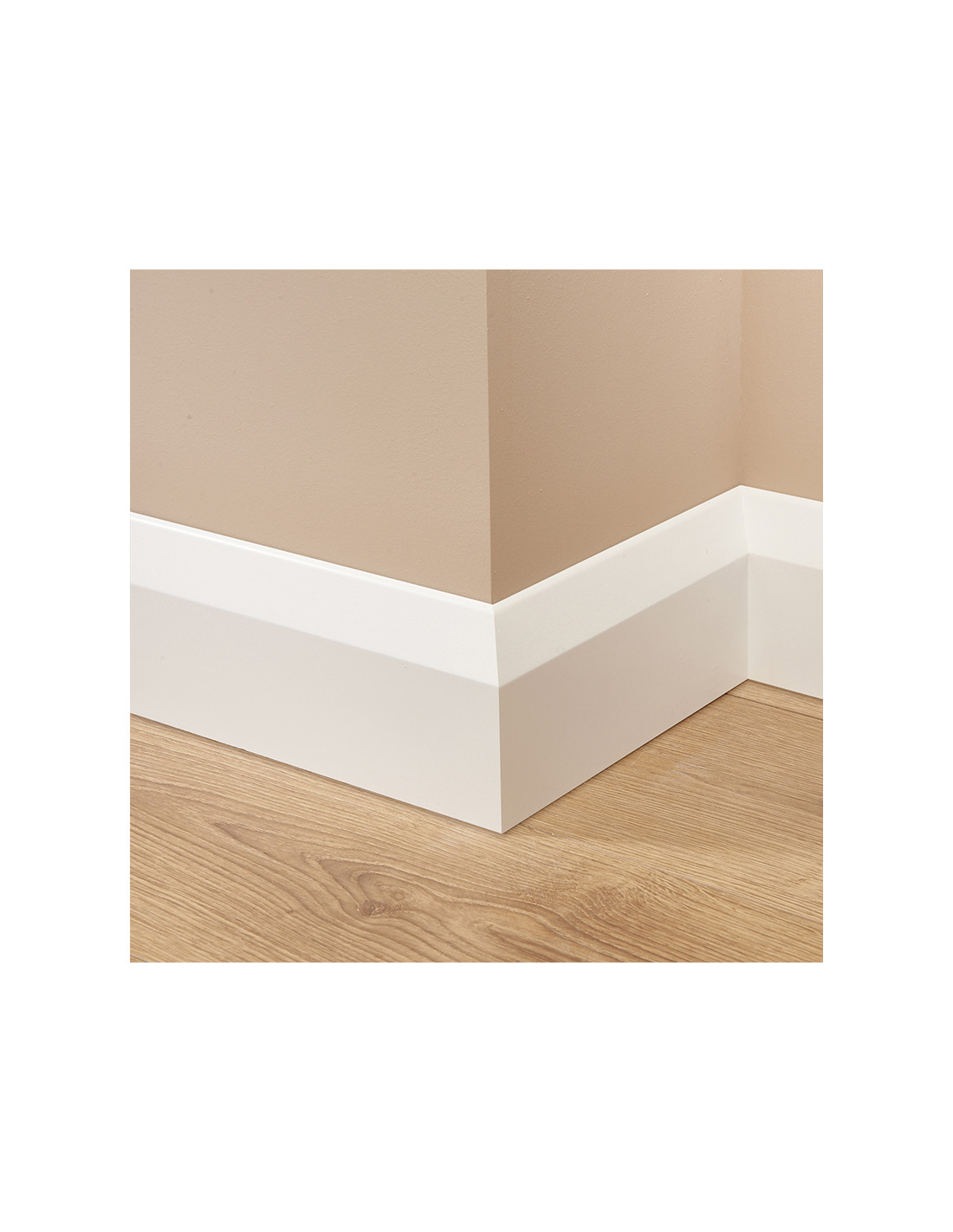 MDF Skirting Board Modern Chamfered Style White Primed Choice of Height & Length