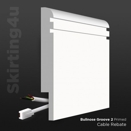 Bullnose Groove 2 MDF Skirting Board