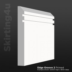 Edge Groove 2 MDF Skirting Board