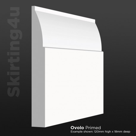 Ovolo 69x18mm Pack Quantities Pre-Primed MDF Architrave Free Delivery 