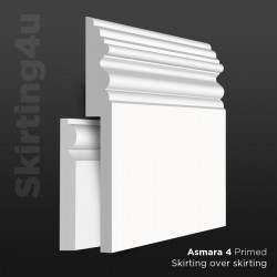 Asmara 4 MDF Skirting Board Cover (Skirting Over Skirting)