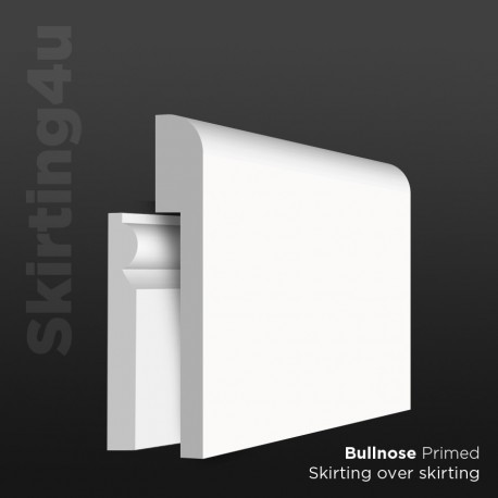 Mini Bullnose MDF Skirting Board Cover (Skirting Over Skirting)