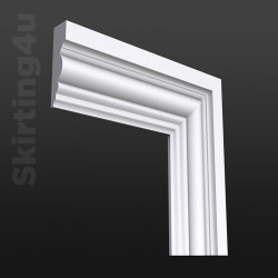 Free P&P Door Architrave Boards 69 x 18 x 4400mm Primed MDF Bullnose 