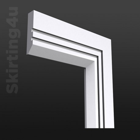Edge Groove 2 MDF Architrave White Primed