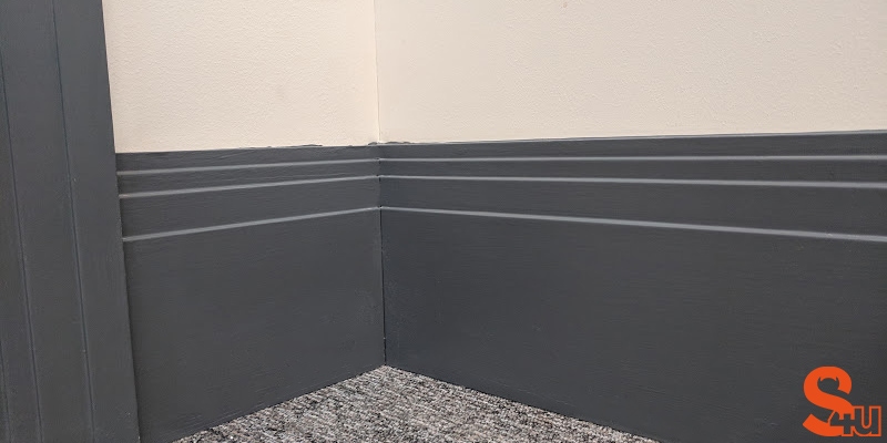 grey stepped skirting board