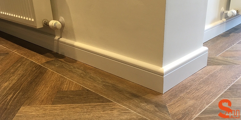 Bullnose Groove modern skirting board