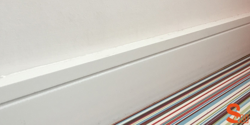 modern square groove skirting board