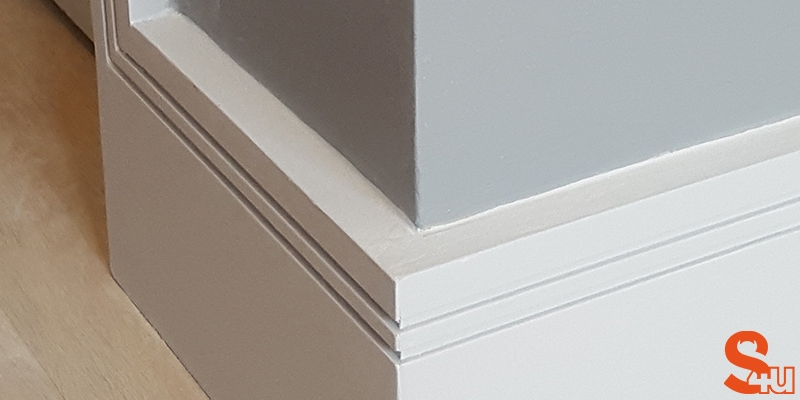 modern skirting boards square groove 2