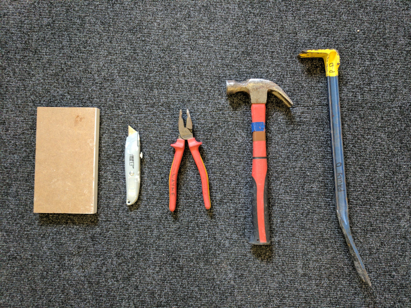 Tools required to remove skirting