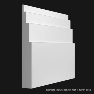 Large Stepped Skirting Board SAMPLE