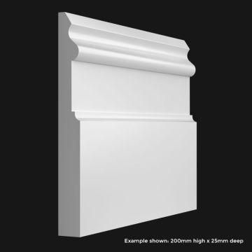 Large Victorian 2 Skirting Board SAMPLE