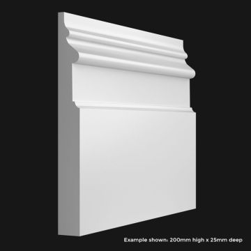 Large Victorian 3 Skirting Board SAMPLE