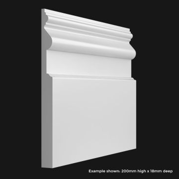 Large Victorian Skirting Board SAMPLE