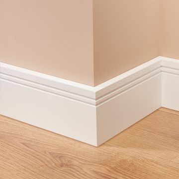 Square Groove 2 MDF Skirting Board
