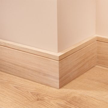 Square Groove Oak Skirting Board