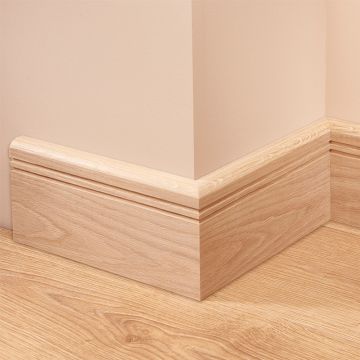 Bullnose Groove 2 Oak Skirting Board