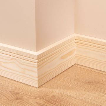 Square Groove 2 Pine Skirting Board