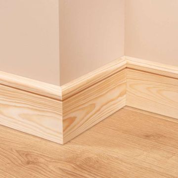 Bullnose Groove Pine Skirting Board