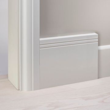 Square Groove 2 MDF Skirting Board Cover (Skirting Over Skirting)
