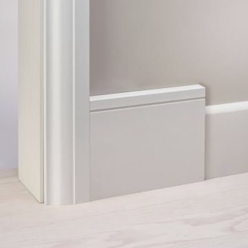Square Groove MDF Skirting Board Cover (Skirting Over Skirting)