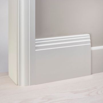 Stepped MDF Skirting Board Cover (Skirting Over Skirting)