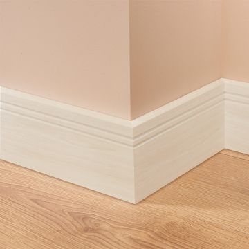 Square Groove 2 Tulipwood Skirting Board