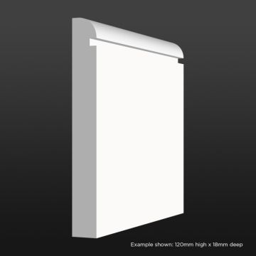 Bullnose Groove Skirting SAMPLE