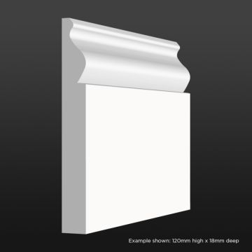 Ogee Skirting SAMPLE