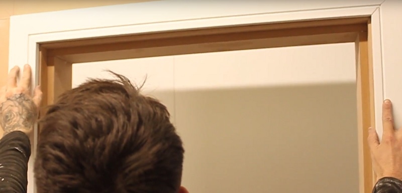 Fitting architrave around uneven door frame