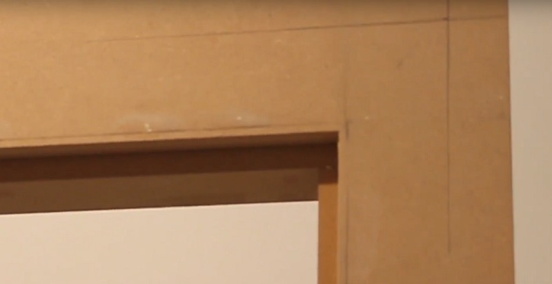 uneven door frame marking for architrave