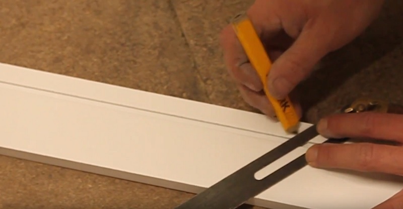 apply angle to architrave uneven door frame